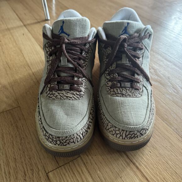 2008 NIKE AIR JORDAN AJF 3 FUSION RETRO REED BROWN SNEAKERS SIZE 10.5 - Picture 3 of 12